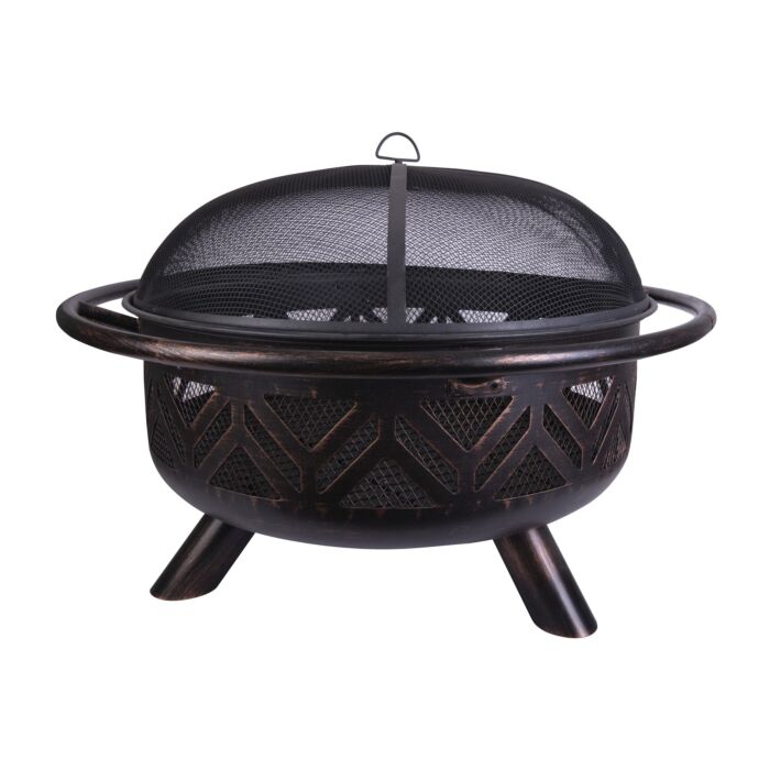 Mr. Bar-B-Q® WAD2009M Geometric Wood Burning Outdoor Fire Pit