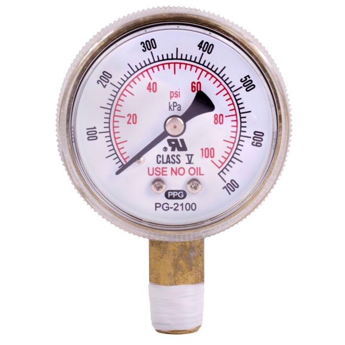 Best Welds® 2 in 100 psi 1/4 in NPT Replacement Pressure Gauge