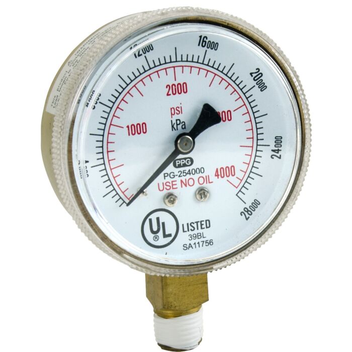 Best Welds® 2-1/2 in 4000 psi 1/4 in NPT Replacement Pressure Gauge