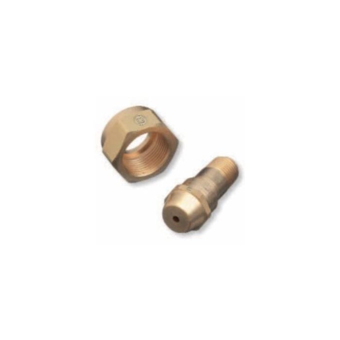 Western Enterprises® 1/4 in NPT 1-3/4 in L Brass Regulator Inlet Nipple
