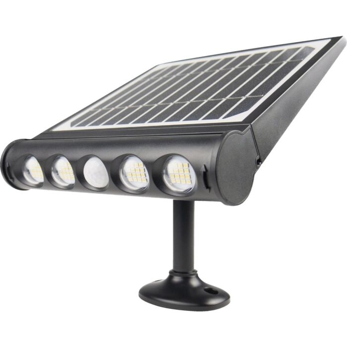 Wagan Tech Motion-Activated Solar Wall Light (Black) 1000L