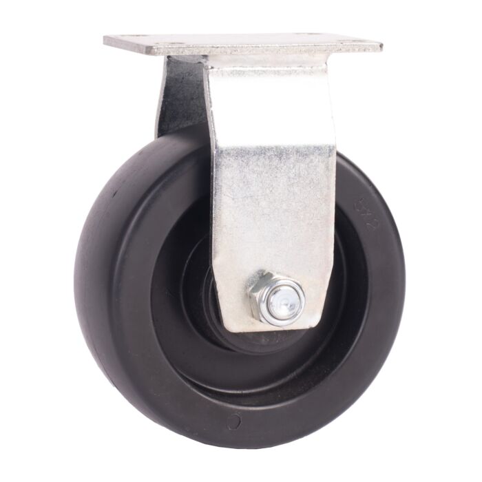 World Casters & Equipment Manufacturing 375 lb 5 in Duraplas (Polyolefin) Rigid Caster