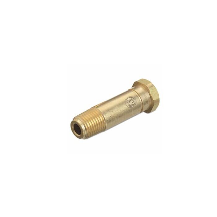 Western Enterprises® 1/4 in NPT 2 in L Brass Regulator Inlet Nipple