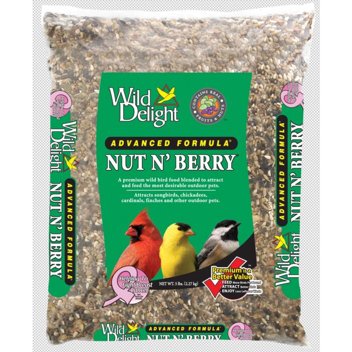 Wild Delight® D & D Commodities Wild Delight® 366050 5 lb Poly Bag Artificial Nut N’ Berry® Wild Bird Food