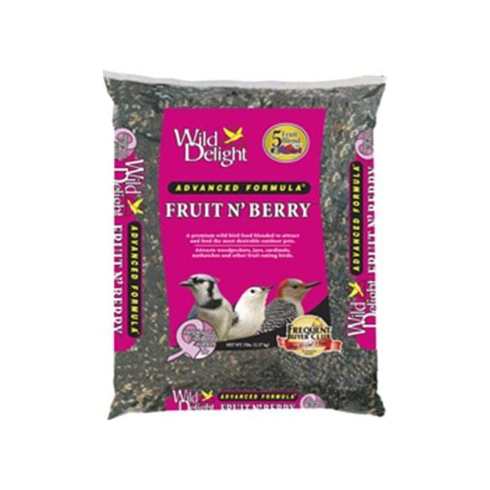 Wild Delight® D & D Commodities Wild Delight® 365200 20 lb Poly Bag Artificial Fruit N’ Berry™ Wild Bird Food