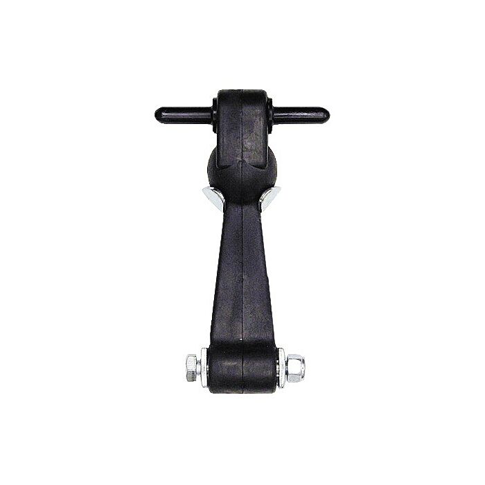 Buyers 6 in Rubber Latch/Carbon Steel Bracket Plain Latch/Zinc Plated Bracket Hood Catch