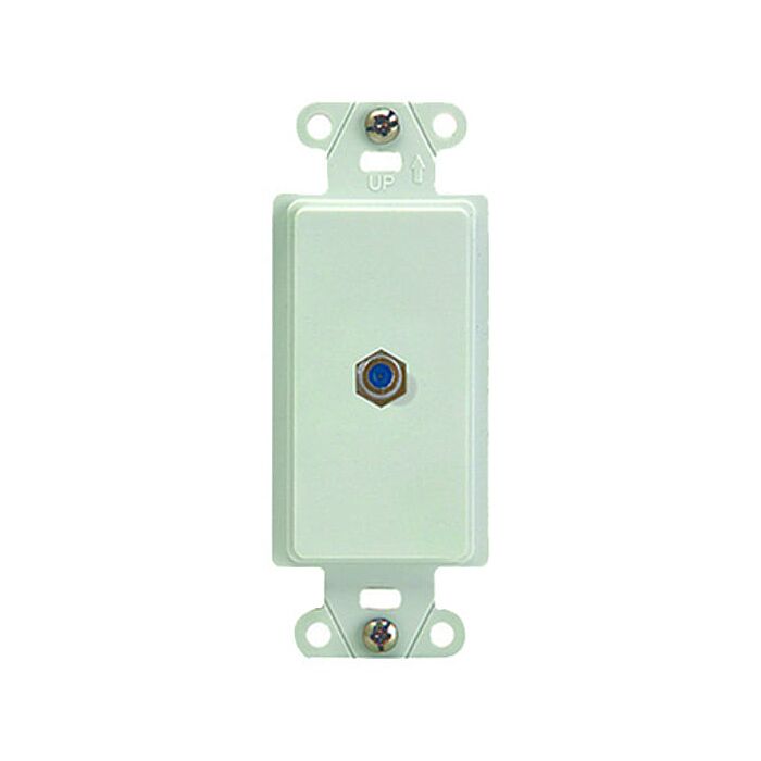 Pass & Seymour White Strap Coax Wall Jack