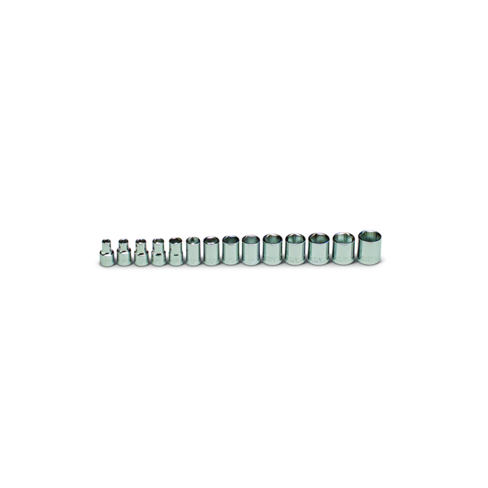 Wright Tool 3/8" Drive 14 Piece Set - 6 Point Standard Metric Sockets, 6mm - 19mm