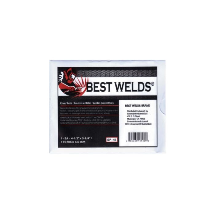 Best Welds® Clear CR-39 Plastic Scratch/Static Resistant Cover Lens
