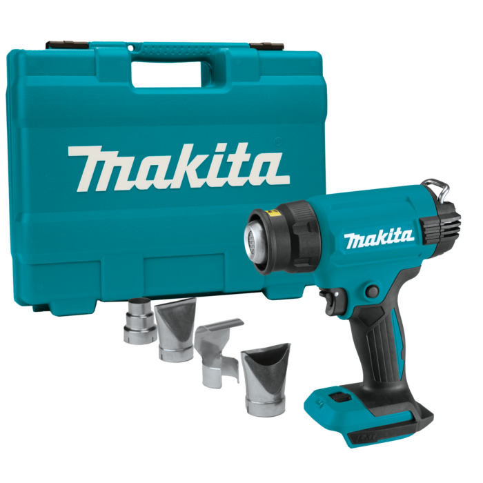 Makita LXT® 4.2 and 7.1 cfm 302 to 1022 deg F 18 V Variable Temperature Cordless Heat Gun