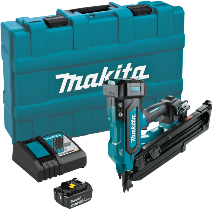 Makita 18V LXT Lithium‑Ion 4.0 Ah Brushless Cordless 30º Clipped Head 3‑1/2 in. Framing Nailer (Kit)