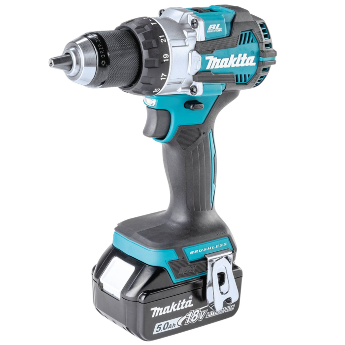 Makita 18V LXT® Lithium-Ion Compact 5.0 Ah Brushless Cordless 1/2 in. Hammer Driver-Drill (Kit)