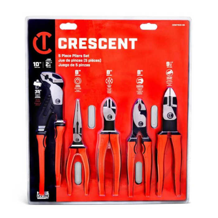Crescent Z2™ Mixed Dual Material Plier Set (5pc)