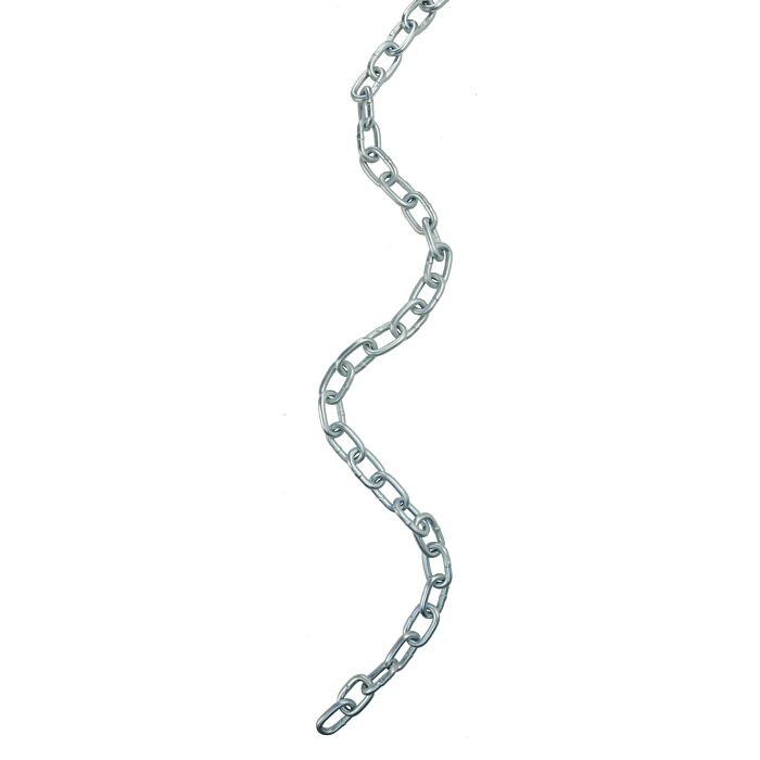 BARON PC30316P Proof Coil Chain 3/16 in 30 Grade, Steel, Zinc