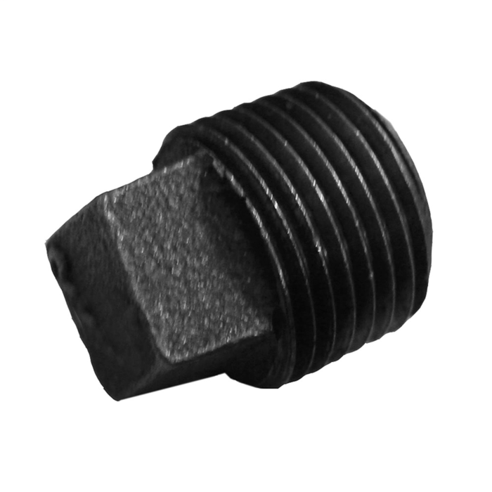 4" Square Head Plug Black