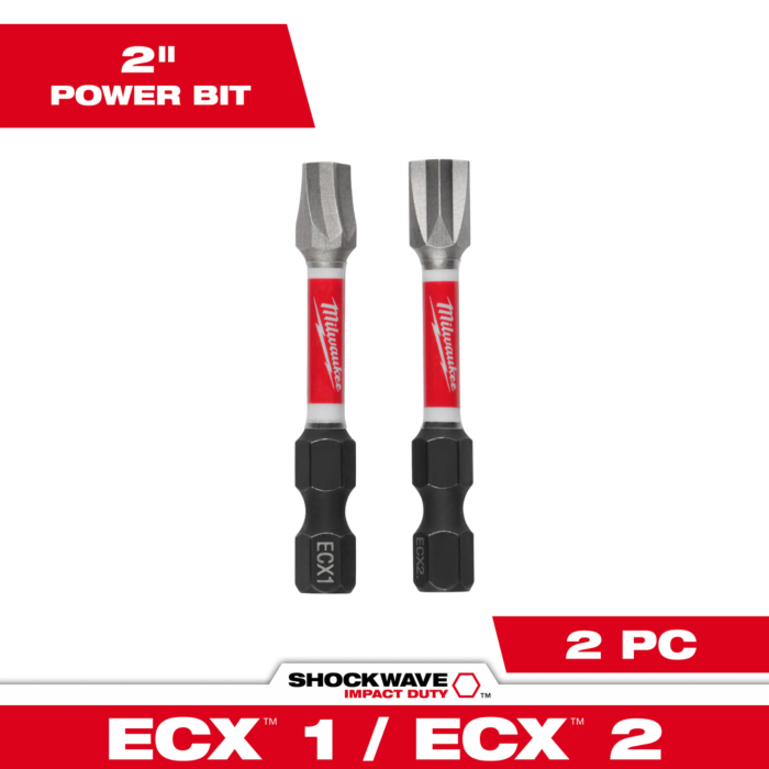 Milwaukee 2PC SHOCKWAVE™ Impact Duty 2" ECX™ Combo Kit