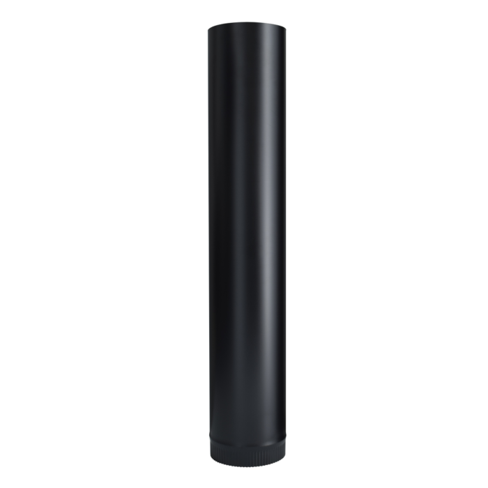 6-in x 36-in Black Single-Wall Stove Pipe