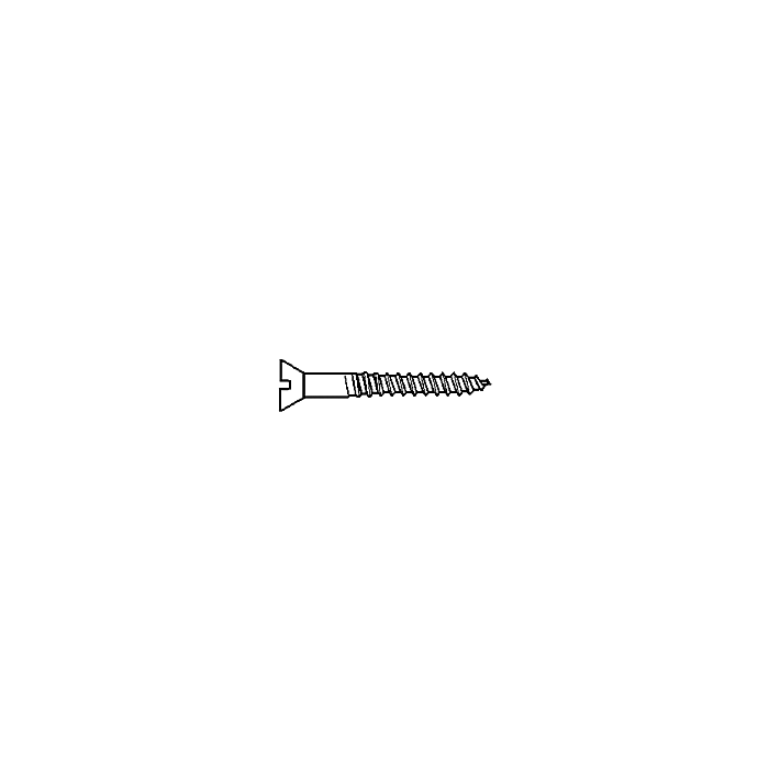 Wood Screw, Zinc, #12, 1 1/2" Phillips Flat Head