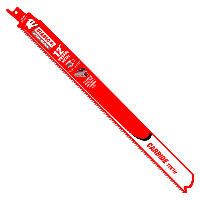 12 in. Steel Demon Carbide Recip Blades for Medium Metal (1/16 in. - 5/16 in.) Cutting (10-Pack)