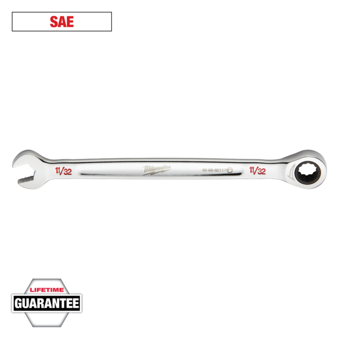 Milwaukee 11/32" SAE Ratcheting Combo Wrench
