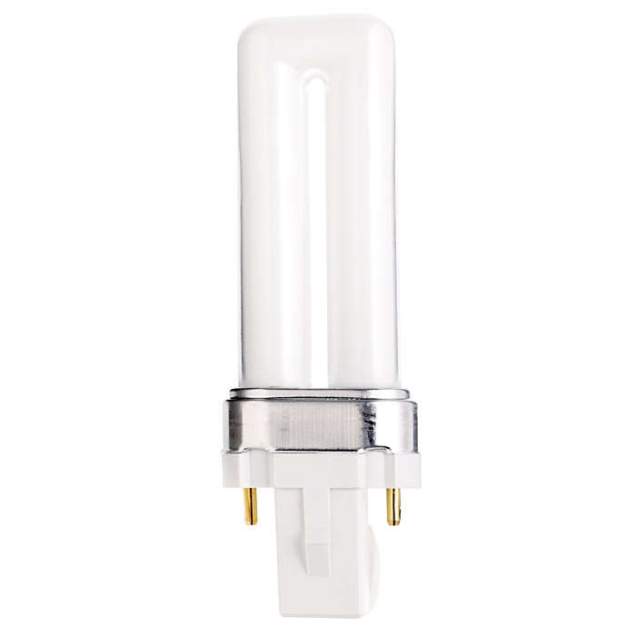 Satco 5 Watt - pin-based Compact Fluorescent - 2700K - 82 CRI - G23 base