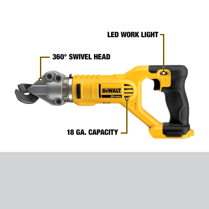 Dewalt DEWALT 20V Max Metal Shear Offset 18Ga Tool Only