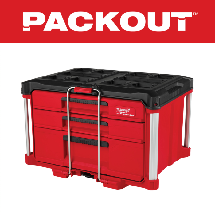 Milwaukee PACKOUT™ Multi-Depth 3-Drawer Tool Box