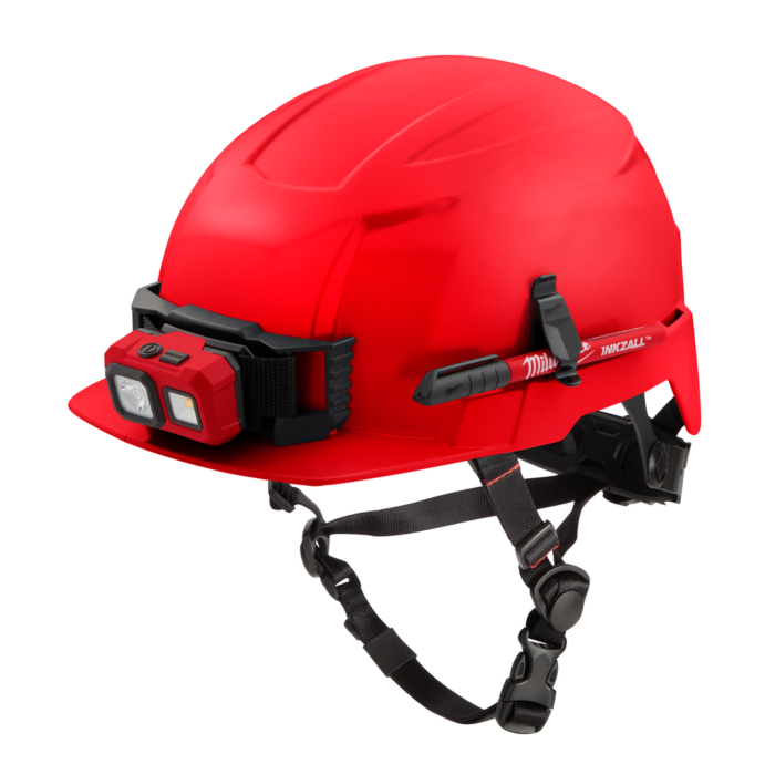 Milwaukee BOLT™ Red Front Brim Safety Helmet (USA) - Type 2, Class E
