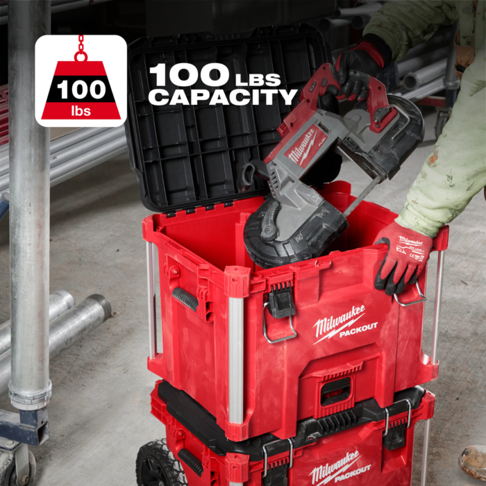 milwaukee booster box Milwaukee PACKOUT 18.6-in Heavy-Duty Tool Storage Crate – Impact-Resis –  Mass Depot main image 1