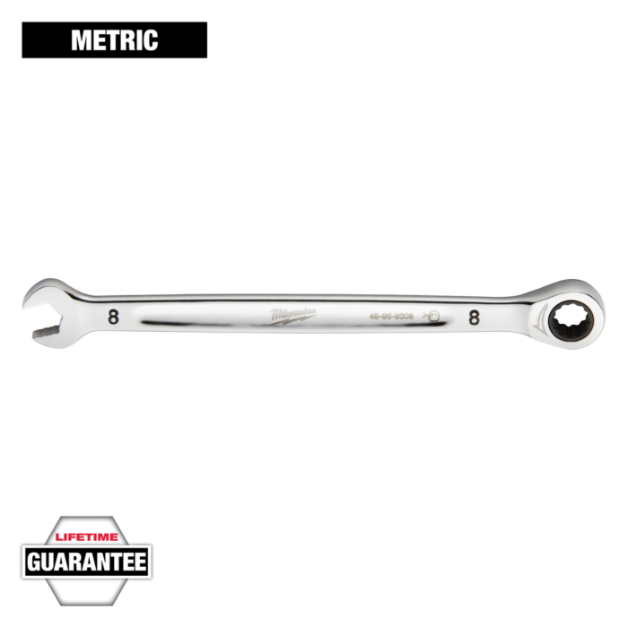 Milwaukee 8mm Metric Ratcheting Combination Wrench