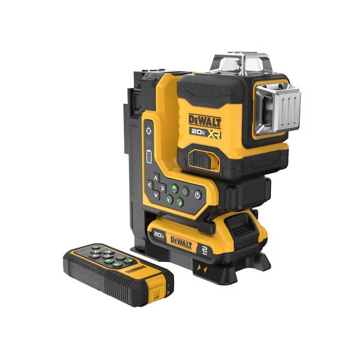 Dewalt 20V MAX XR Remote Control 3X360 Green Laser Kit