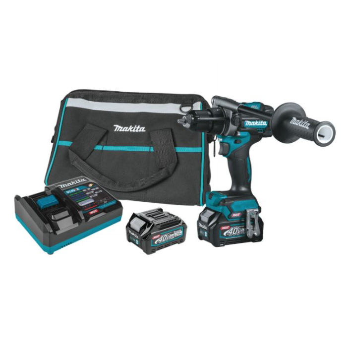 Makita 40V max XGT Brushless Cordless 1 2 Hammer Driver Drill Kit 2.5Ah