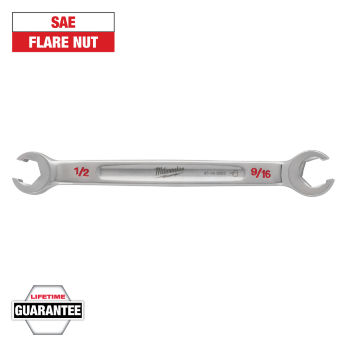 Milwaukee 1/2" X 9/16" Double End Flare Nut Wrench