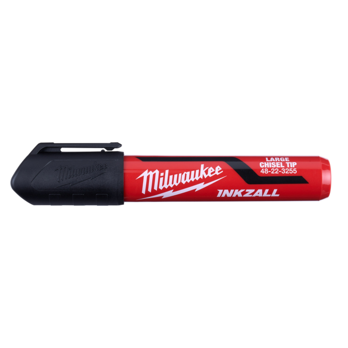 Milwaukee INKZALL™ (12) Large Chisel Tip Black Marker
