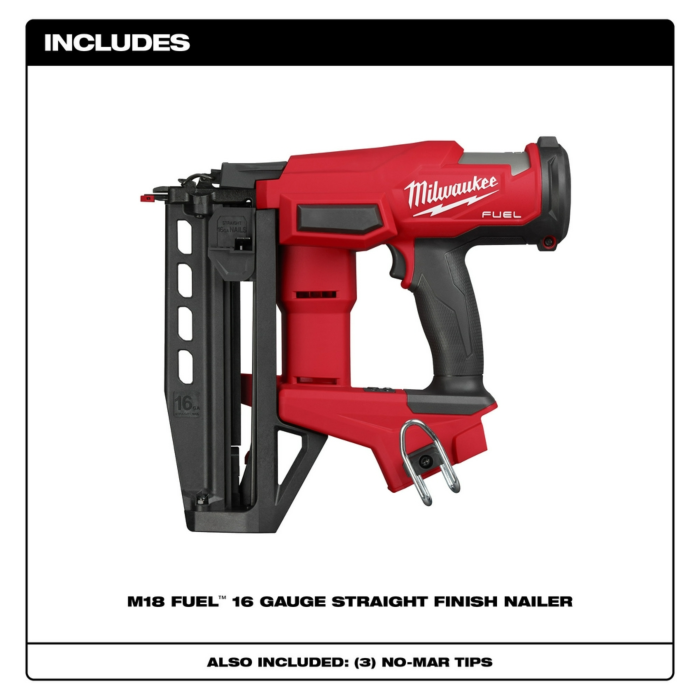 Milwaukee M18 FUEL 16 Gauge Straight Finish Nailer