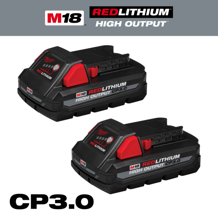 Milwaukee M18™ REDLITHIUM™ HIGH OUTPUT™ CP3.0 Battery 2-Pack