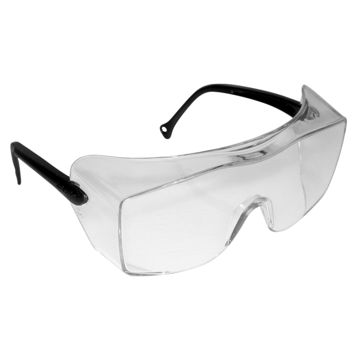 3M OX Protective Eyewear 12163-00000-20, Clear AF Lens, Black Secure Grip Temple