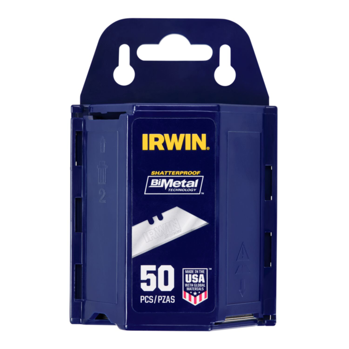 Irwin IRWIN Bi-Metal Utility Blades w/ Dispenser (50 Pack)