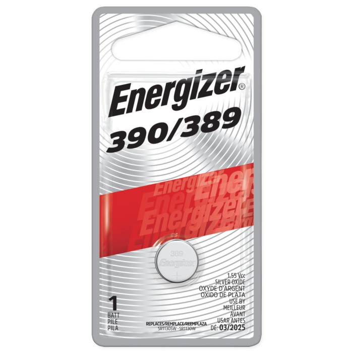 Energizer 389 Silver Oxide Button Battery, 1 Pack