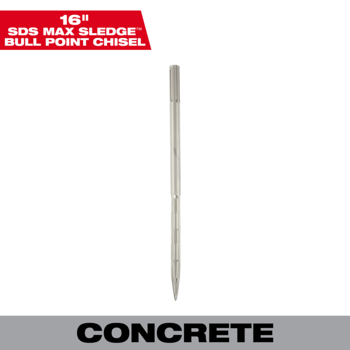 Milwaukee SDS Max SLEDGE™ 16" Bull Point Chisel