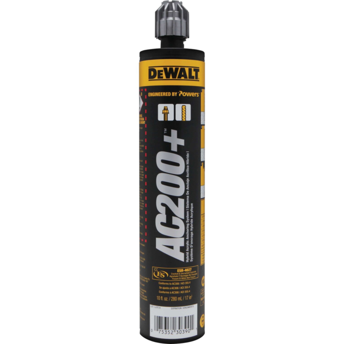 Dewalt Anchors DEWALT Ac200+ 9.5 Oz (280Ml) Quikshot