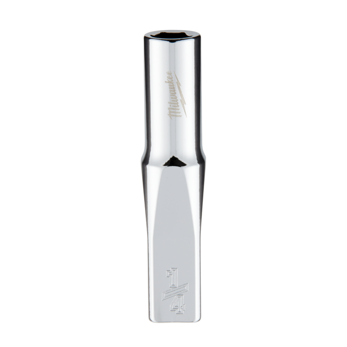 Milwaukee 1/4" Drive 1/4" SAE Deep Socket with FOUR FLAT™ Sides