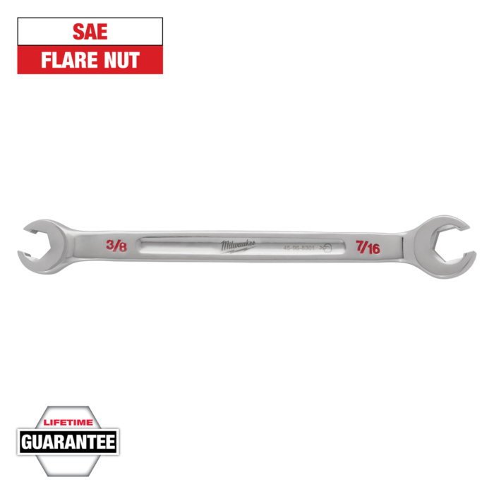 Milwaukee 3/8" X 7/16" Double End Flare Nut Wrench