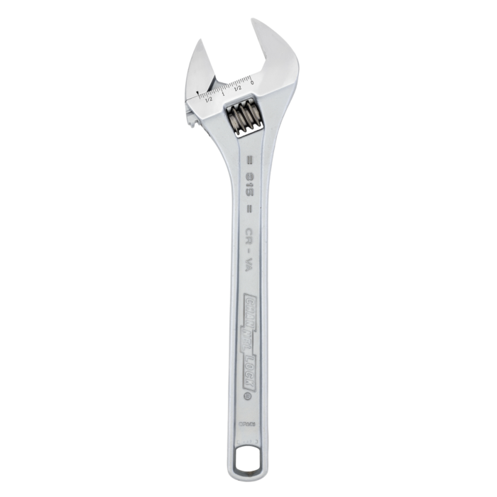 15" Adj Wrench, Chrome