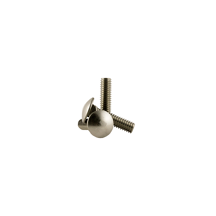 Carriage Bolt, Coarse Thread, 1/2-13, 2" Length, Stainless Steel A2 (18-8)