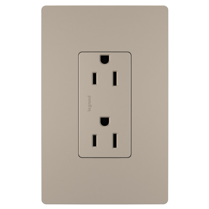 Pass & Seymour radiant® Tamper-Resistant Outlet, Nickel