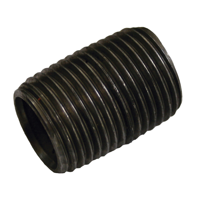 4" x Close Pipe Nipple Black