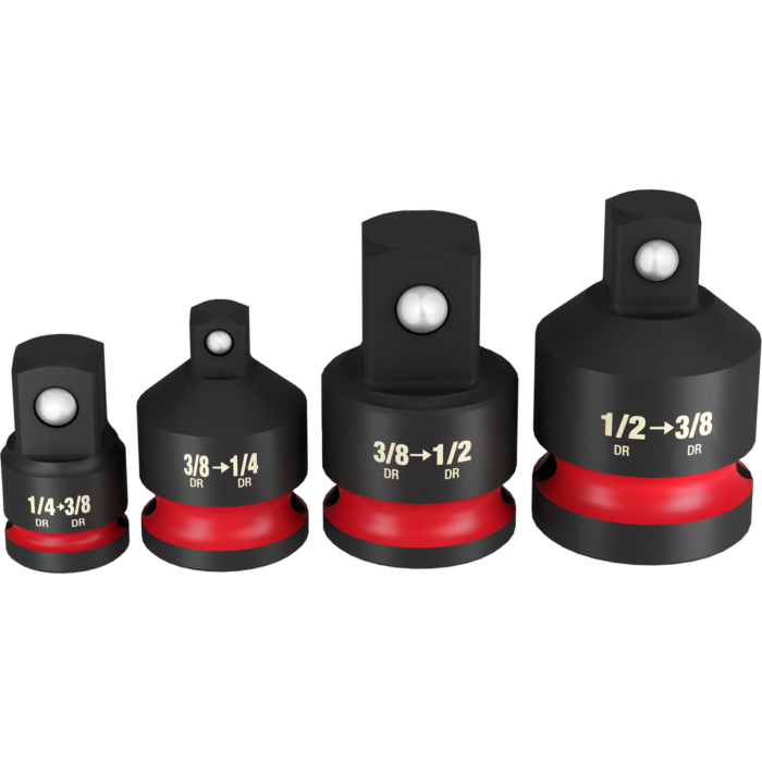 Milwaukee SHOCKWAVE™ Impact Duty 1/4"-1/2"Drive Adapter Set