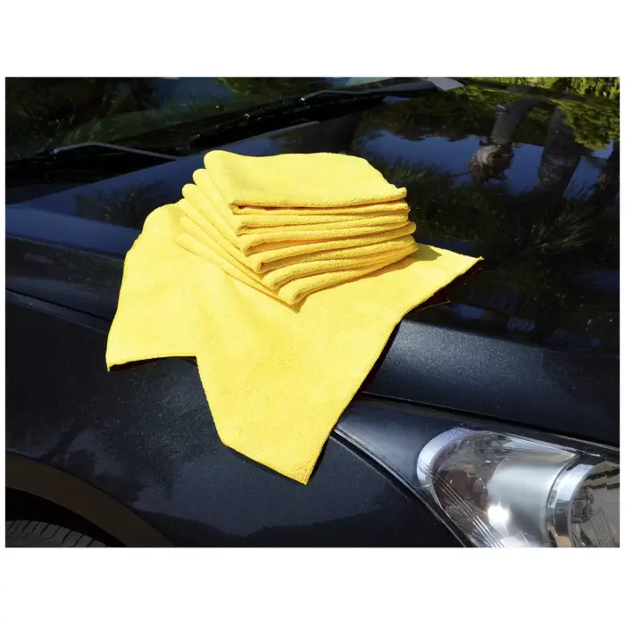 Kirkland Signature Ultra Plush Microfiber Towel, Yellow, 16 in x 16 in,  36-count