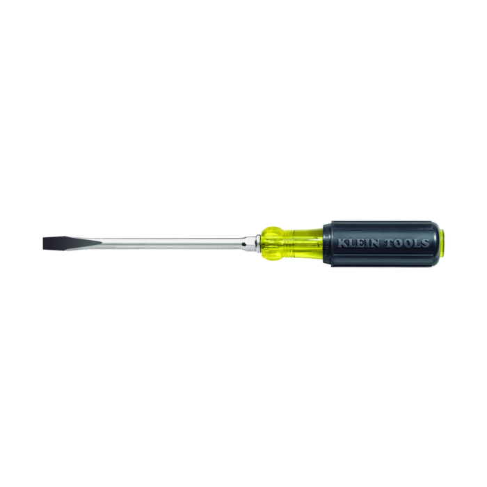 Klein Tools 5/16-Inch Keystone Screwdriver, 6-Inch Round Shank